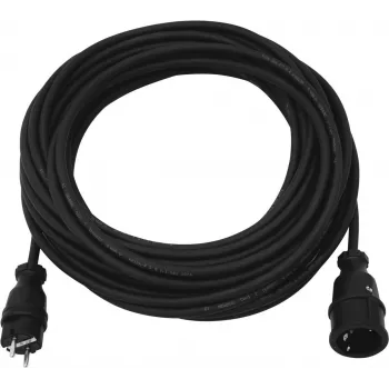 Pikenduskaabel PSSO 30245709 3x1,5 mm² 20 m Must