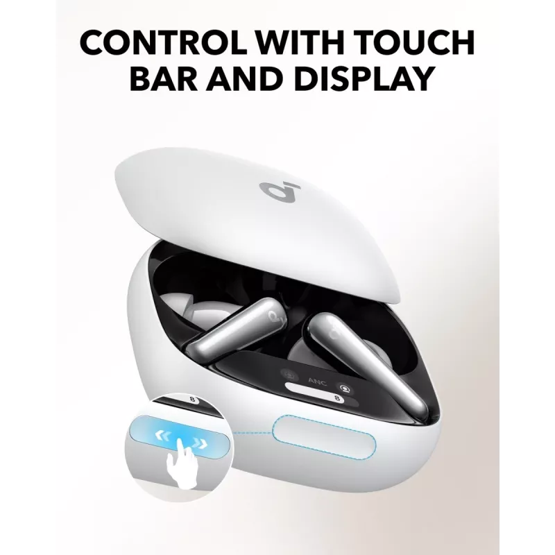 Kõrvaklapid Anker Soundcore Liberty 4 Pro TWS Bluetooth in-ear, valged, kõnedeks/muusikaks/sportimiseks, kaal 61,97 g