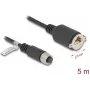 Võrgukaabel DeLOCK M12 kaabel A-kodeeringuga 8 kontaktiga emane RJ45 pesale Cat.5e 5 m must