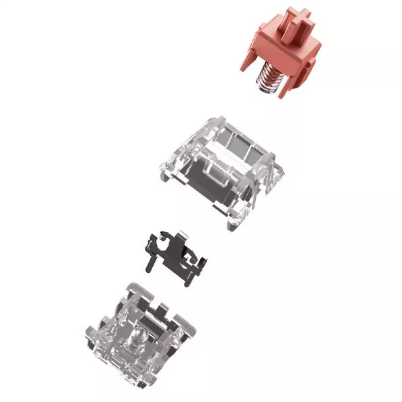 Mehaanilised klaviatuuri lülitid GLORIOUS Fox Ultralight — 5‑Pin, lineaarne MX‑varrega, 30g, määritud, 110 tk