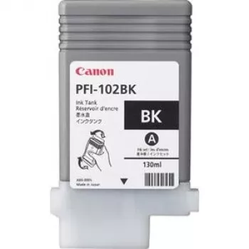 Prindikassett Canon PFI-102BK must 130 ml imagePROGRAF printeritele