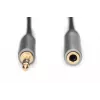 Digitus Audio pikenduskaabel 3,5 mm pistik 3,5 mm pesasse 1,8 m Must