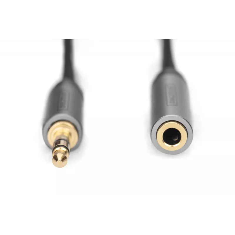 Digitus Audio pikenduskaabel 3,5 mm pistik 3,5 mm pesasse 1,8 m Must