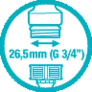Gardena veevooliku liitmik kraaniühendaja hall 1 tk