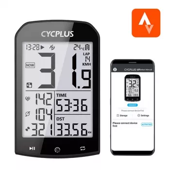 GPS-rattakompuuter Cycplus M1, 2.0-tolline ekraan, Bluetooth