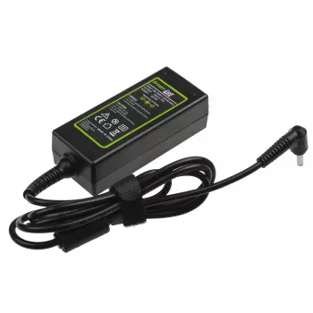 Toiteadapter Green Cell AD70P ASUS sülearvutitele, 33W, 19V 1.75A, siseruumides, must