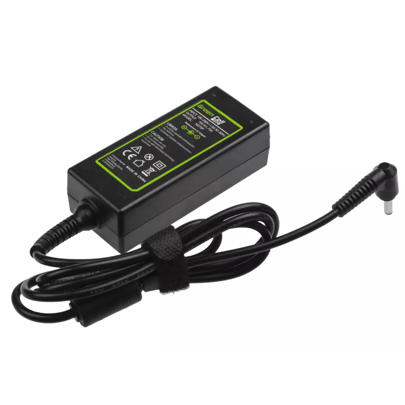 Toiteadapter Green Cell AD70P ASUS sülearvutitele, 33W, 19V 1.75A, siseruumides, must