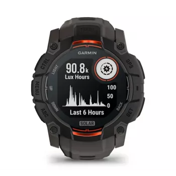 Garmin Instinct 3 Solar GPS-nutikell 1,3-tolline MIP 176x176 puuteekraan Must