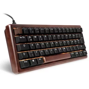 Sharkoon 100068100 klaviatuur kontor USB QWERTZ saksa puit 61 klahvi RGB LED