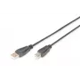 Digitus ASSMANN - USB-kaabel - USB Type A, 4-pin (M) - USB Type B, 4-pin (M) - 1 m (USB / Hi-Speed USB) - Must (AK-300105-010-S)