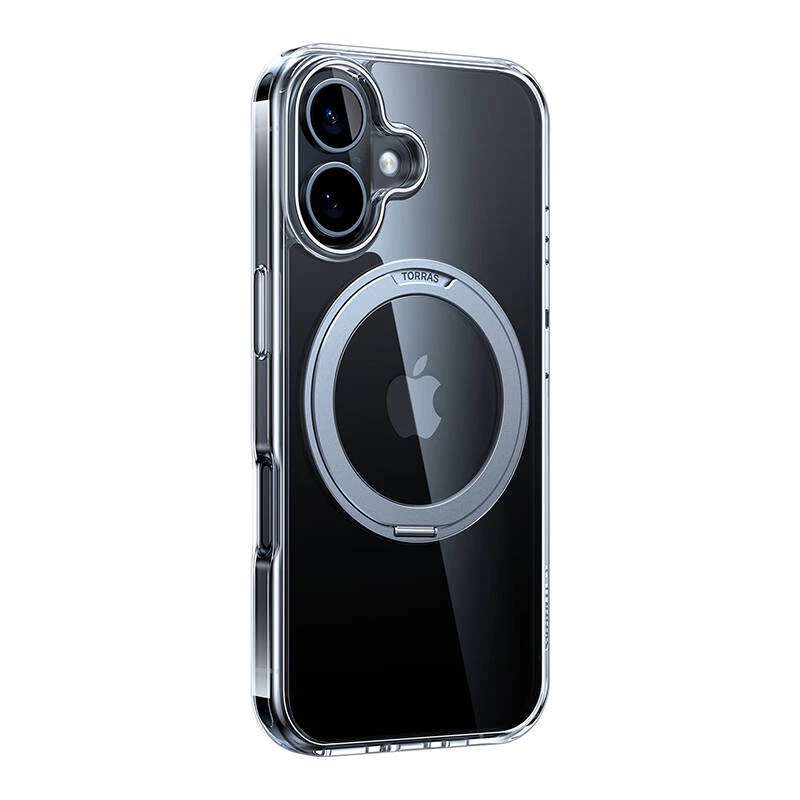 Kaitseümbris Torras Ostand Pro iPhone 16 Plus jaoks, läbipaistev, õhuke, TPU/PC