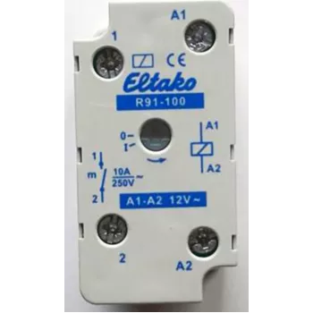Eltako Electronics lülitusrelee süvis- ja pealispindpaigalduseks 1S 10A R91-100-12V (91100411)