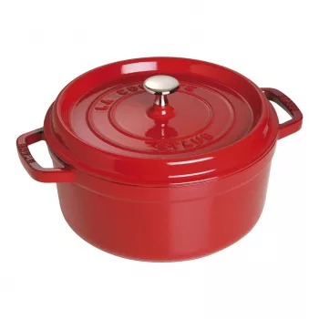Ühe panniga Staub Cocotte 24 cm Cherry