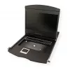 Rack-konsool VALUE 26.99.0123, 17-tolline (43,2 cm) LCD, 1280×1024, 1U, prantsuse klaviatuur, must