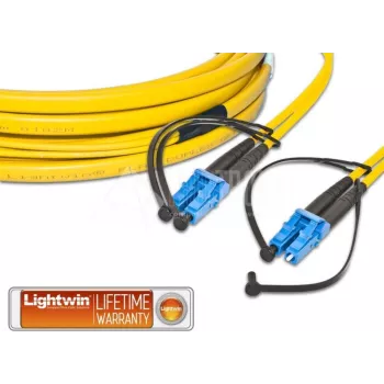 Lightwin LDP-09 LC-LC 2.0 FD fiiberoptiline kaabel 2 m OS2 kollane (LDP-09 LC-LC 2.0 FD)