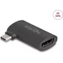 Adapter DELOCK USB USB-C (pistik) to HDMI (pesa) DP Alt Mode 4K nurgeline