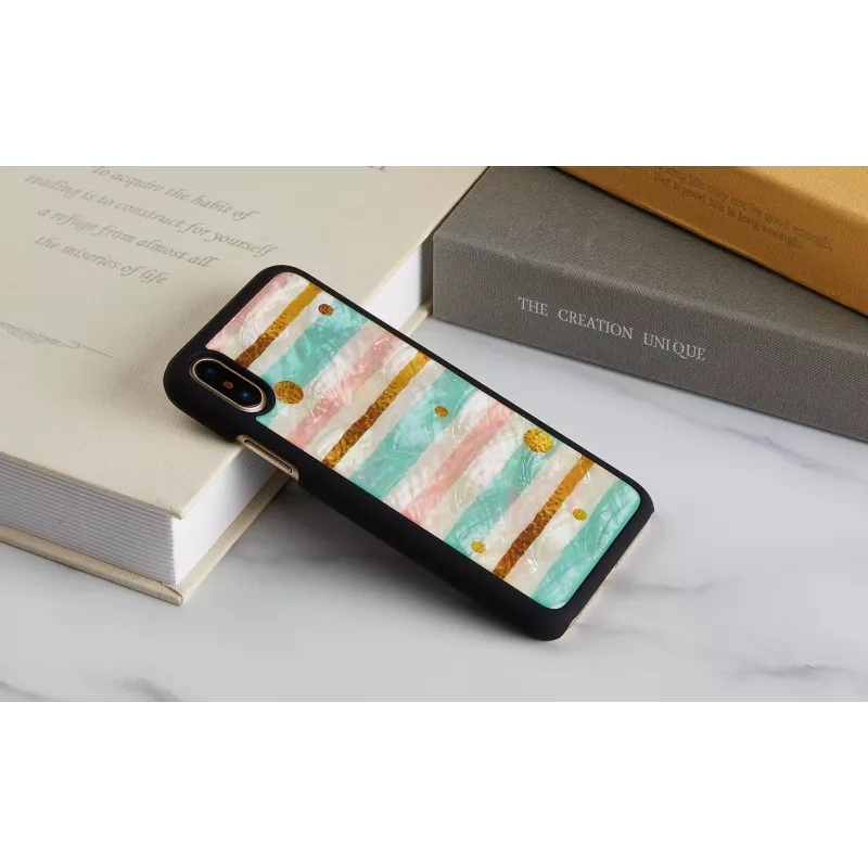Nutitelefoni ümbris iKins iPhone XS / iPhone XS Max jaoks — pop mint Must