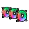 Korpuseventilaatori komplekt White Shark Nebula-2 Must — ARGB 120 mm ventilaatorid (komplekt)