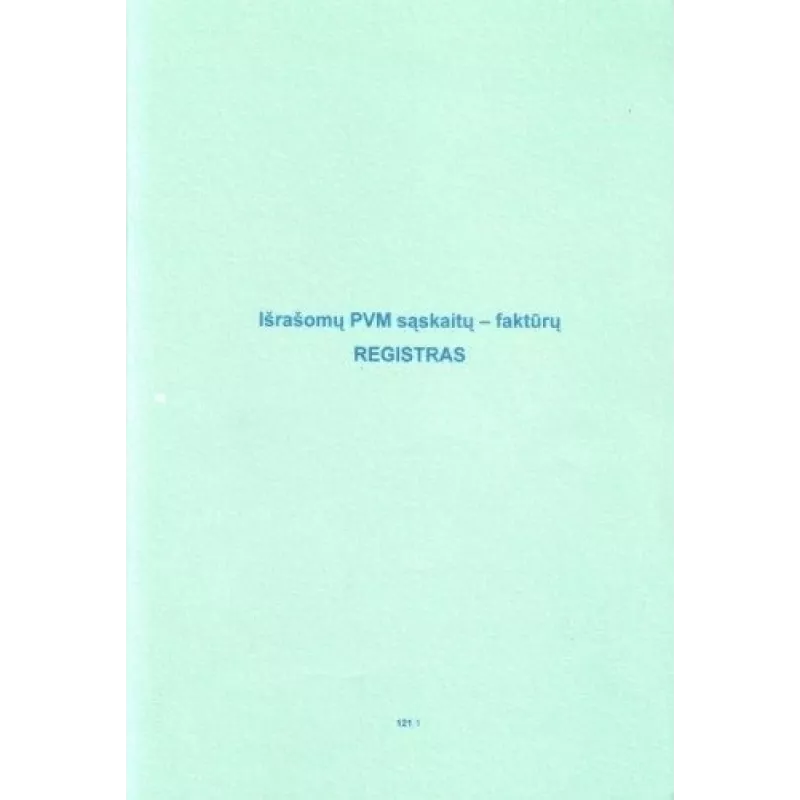 VAT müügiarvete registriraamat, A4, 48 lehekülge (0720-061)