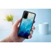 Kaitsev telefoniümbrise iKins Samsung Galaxy S20-le — sinise järve must viimistlus