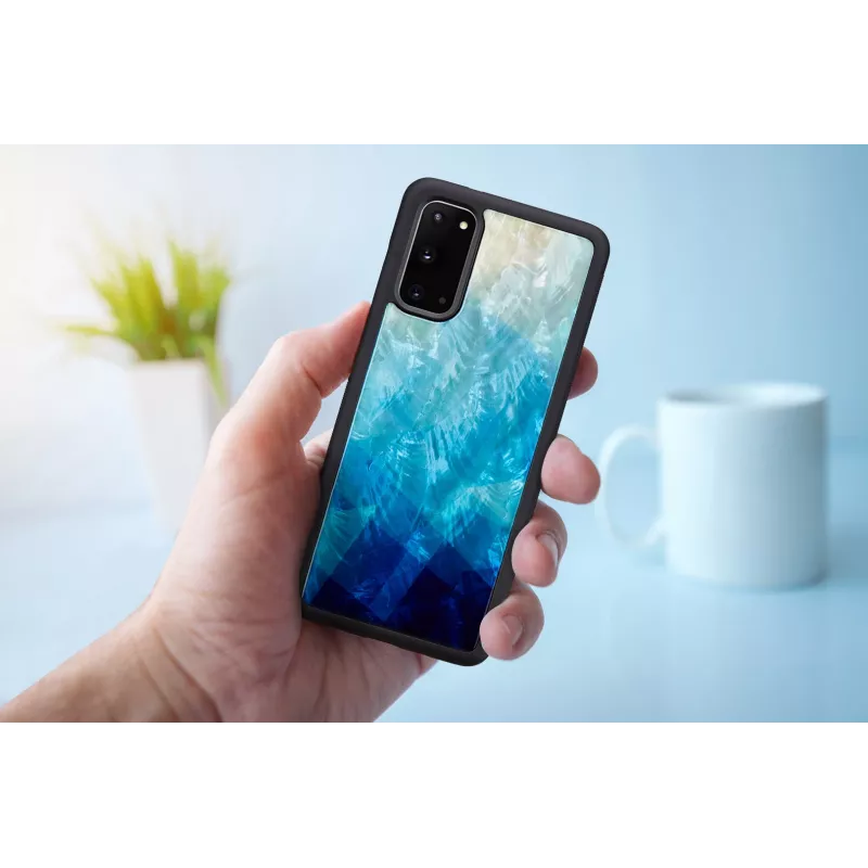 Kaitsev telefoniümbrise iKins Samsung Galaxy S20-le — sinise järve must viimistlus