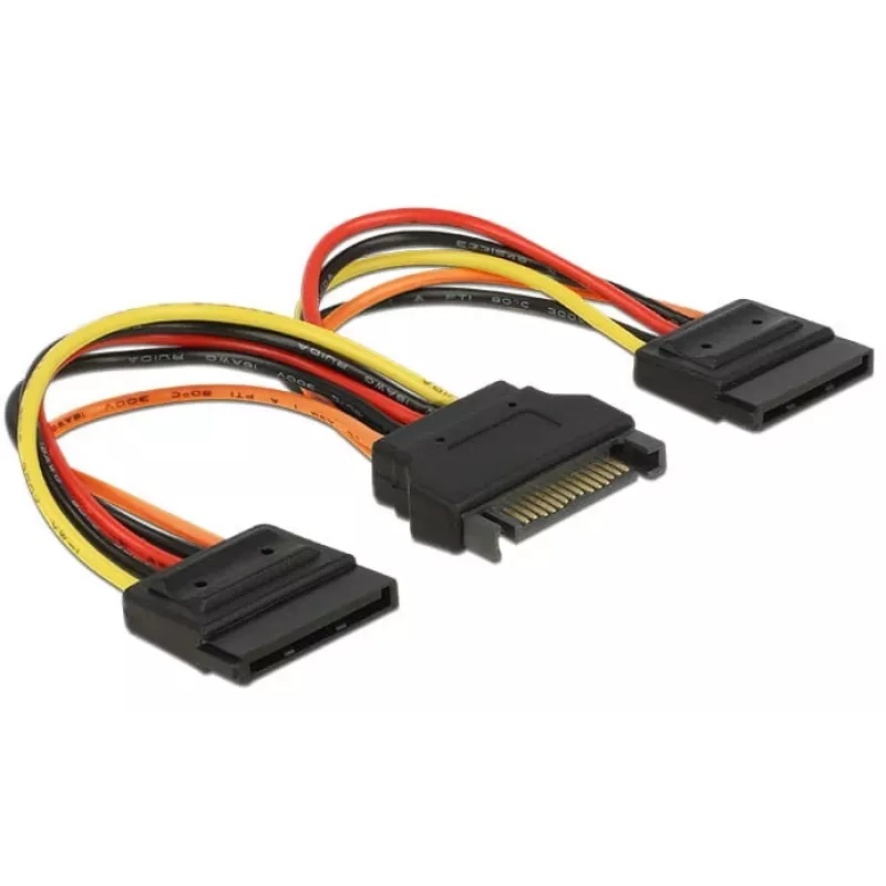 Sisemine toitekaabel DeLOCK 60143 0,15 m SATA 15-kontaktiline