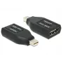 DeLOCK - Video- / Audio-adapter - HDMI - HDMI, 19-kontaktiline (W) - Mini DisplayPort (M) - (DisplayPort 1.1) - Must (65552)