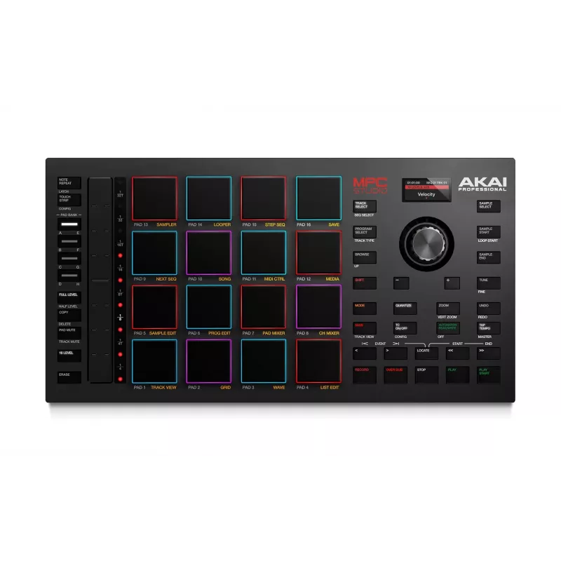 MIDI stuudiokontroller AKAI MPC Studio MK2 16 padjaga, LCD, RGB taustvalgustus, USB-MIDI, 305 mm laius
