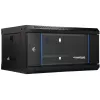 EXTRALINK LITE 4U 530X400 SEINALE KINNITATAV RACK-KAPP MUST RIIULIGA