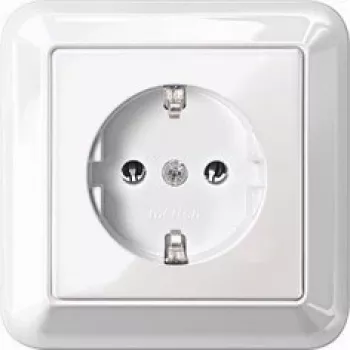 MERTEN SCHUKO-pistikupesa 16A MEG2301-1219 termoplast polaarpvalge katteplaadiga MEG2 MEG2301-1219 (MEG2301-1219)