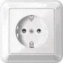 MERTEN SCHUKO-pistikupesa 16A MEG2301-1219 termoplast polaarpvalge katteplaadiga MEG2 MEG2301-1219 (MEG2301-1219)