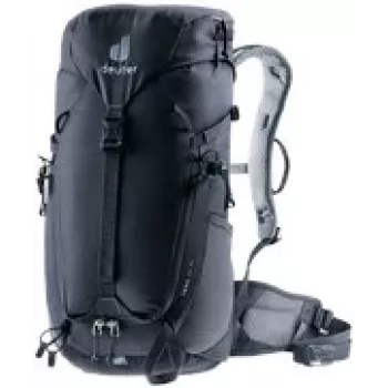 Seljakott DEUTER Trail 16 SL must — 16 L hüdratatsiooniga ühilduv päevakott, naistespetsiifiline istuvus