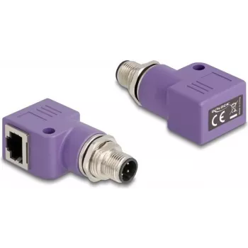 DELOCK 60679 kaabli sooadapter M12 RJ45 Violetne