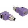 DELOCK 60679 kaabli sooadapter M12 RJ45 Violetne