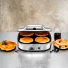 ROMMELSBACHER PC 1800, 4 pannkooki, Hõbedane, Plast, 13,5 cm, Nupud, 1800 W