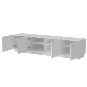 TV-kapp cama meble LIVERTI 2000x420x480 mm, valge, puitlaastplaadist pealispind