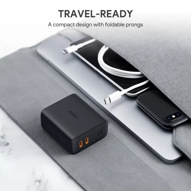 AUKEY PA-D2 mobiilseadme laadija 36W Must Siseruumides