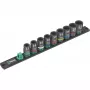 Padrunipeade komplekt Wera 1/2 tolli magnetriba 9 osa löökvõtmetele