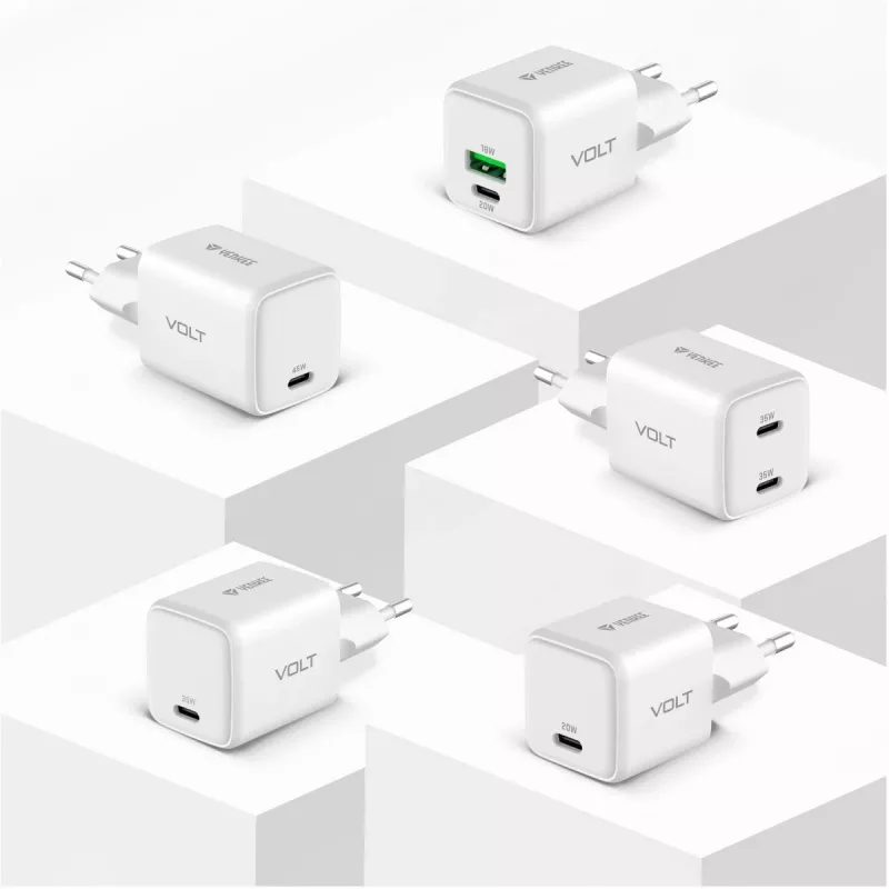 USB-C laadija YENKEE G45 VOLT 45W Power Delivery 3.0, 3A väljund