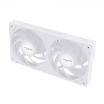 Akasa VEGAS A24 12 cm valge kuullaagriga ventilaator