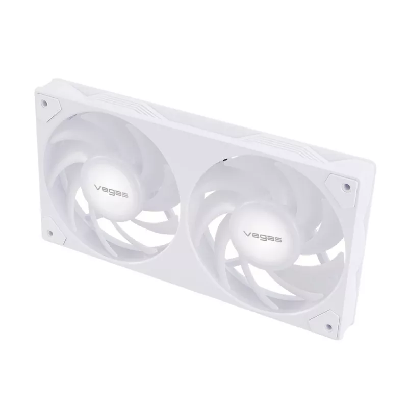 Akasa VEGAS A24 12 cm valge kuullaagriga ventilaator