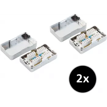 Võrgupikendus ShiverPeaks 75001-SET2 Cat. 6 2-pakend — Ethernet-kaablikomplekt, Cat6 jõudlus