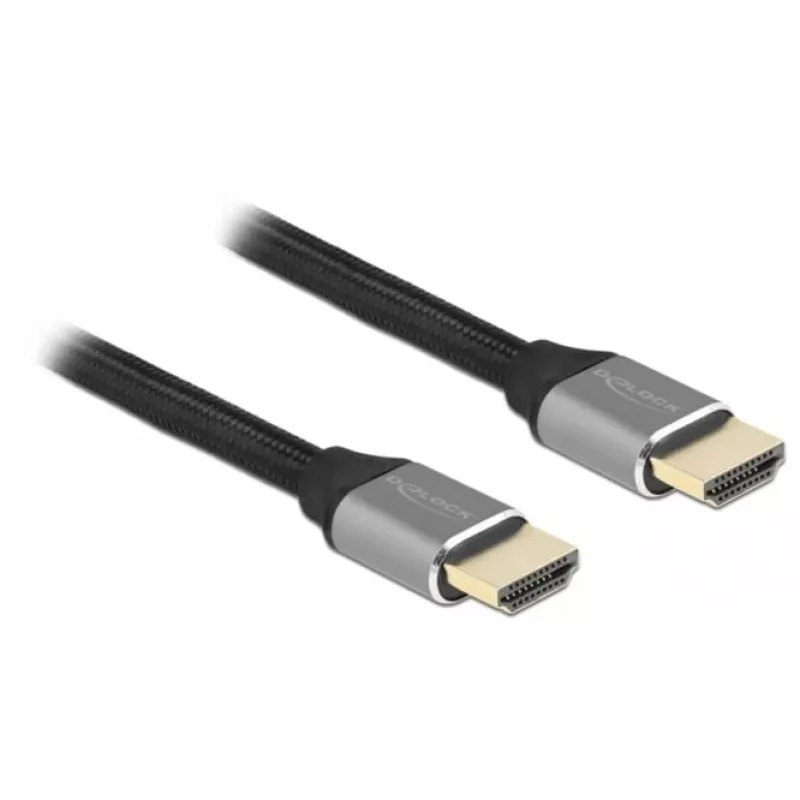HDMI-kaabel DeLOCK Ultra High Speed 48 Gbps 8K 60 Hz hall 1 m
