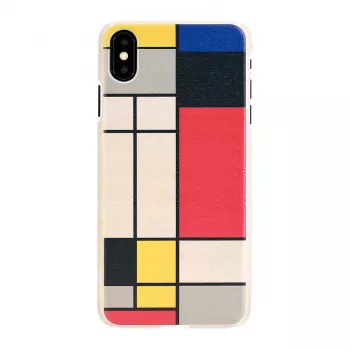 Nutitelefoni ümbris man and wood iPhone X/XS jaoks, puidust seljaosa, valge raam