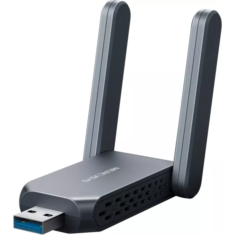 Juhtmevaba USB-adapter MERCUSYS MA37BEH — suure võimendusega Wi-Fi 7 (BE6500) ühilduvus USB-C/USB-A-ga