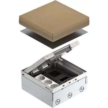 OBO Bettermann UDHOME4 2V V pistikupesa tüüp C (Euro-pistik) roostevaba teras (7427200)