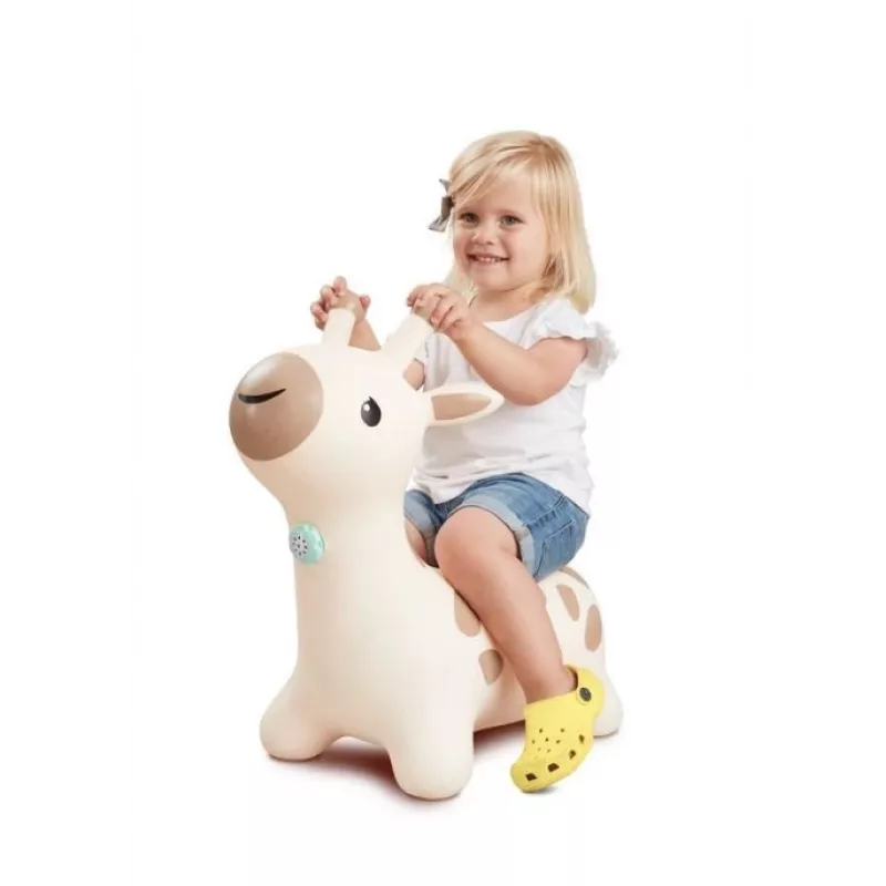 Kummist hüppaja B-kids Giraffe mudel 116315223 — pehme ja värviline beebi mänguhüppaja