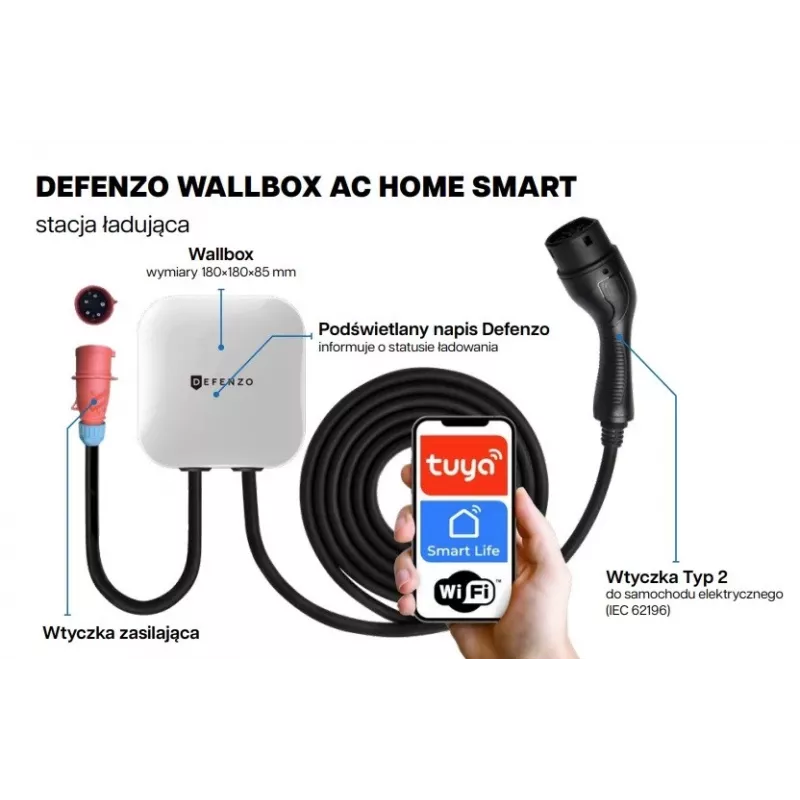 Defenzo Wallbox Home AC11 nutikas elektriauto laadija