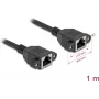 DeLOCK 90784 võrgukaabel Must 1 m Cat6a S/FTP RJ-45