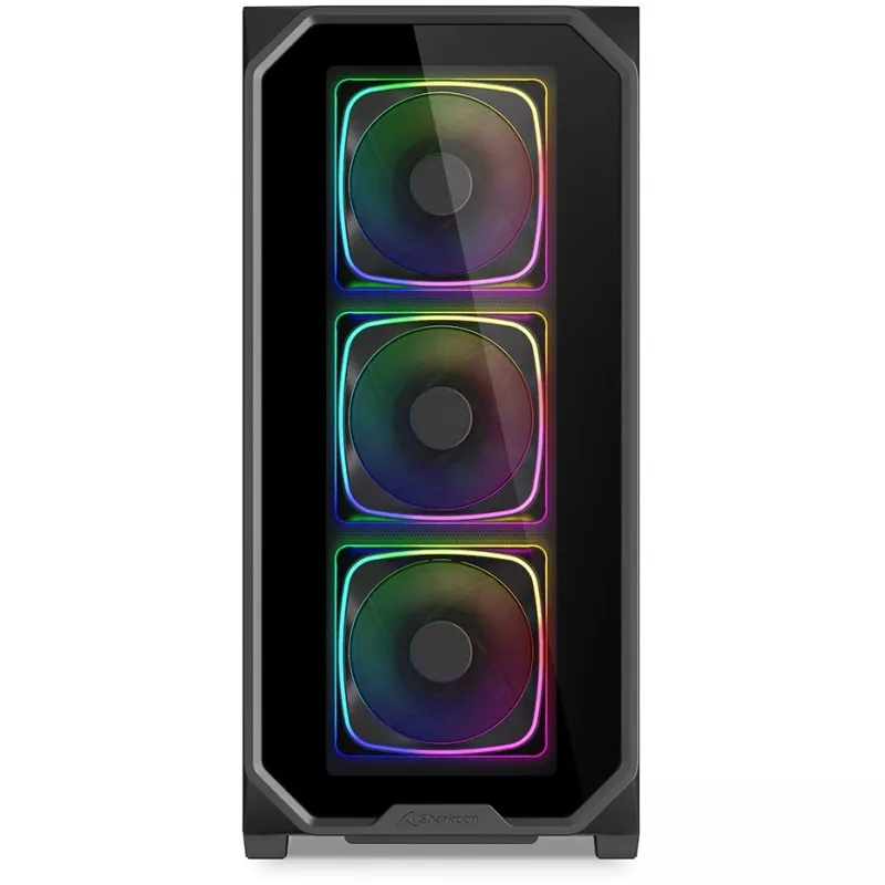 PC-ümbrise Sharkoon AK5G RGB Midi Tower must